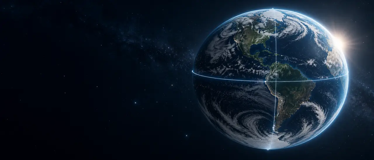 Le tour de la Terre mesure 40 075 km à l’équateur, et 40 007 km entre les pôles