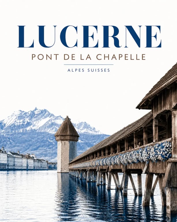 Pont de la Chapelle à Lucerne, point final d'un carnet de voyage suisse