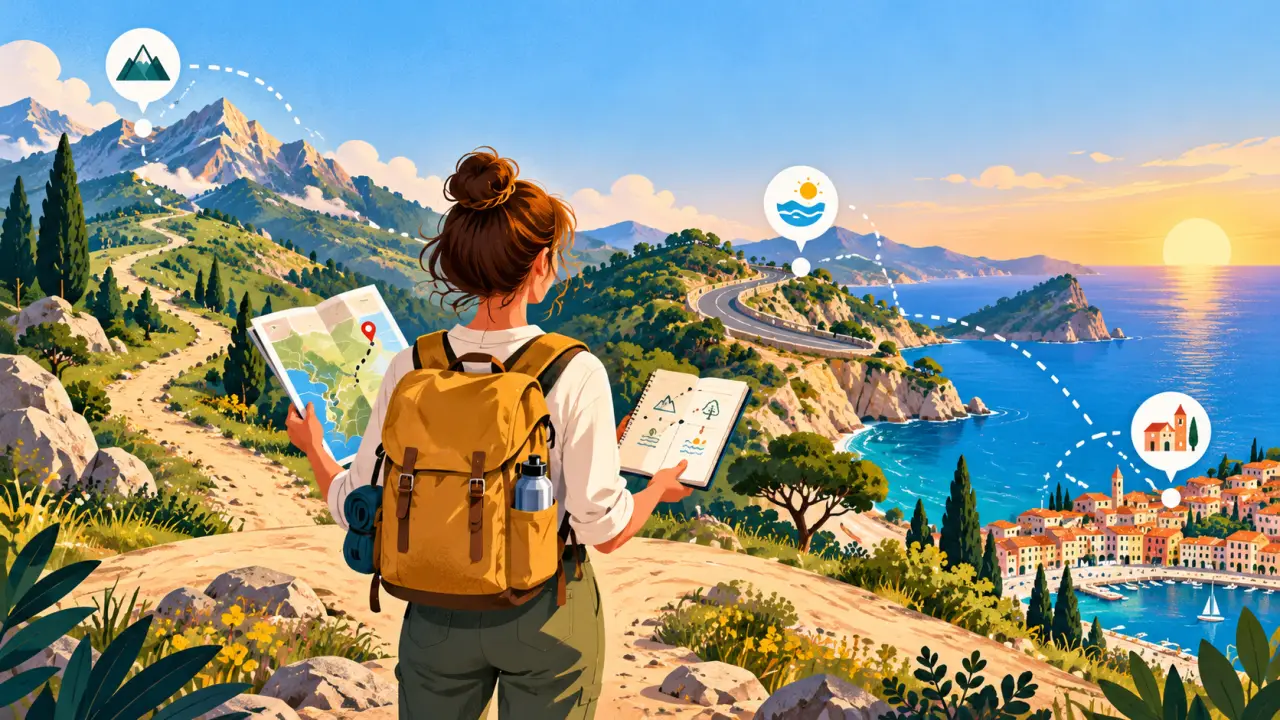 Valise colorée prête pour un premier voyage en solo