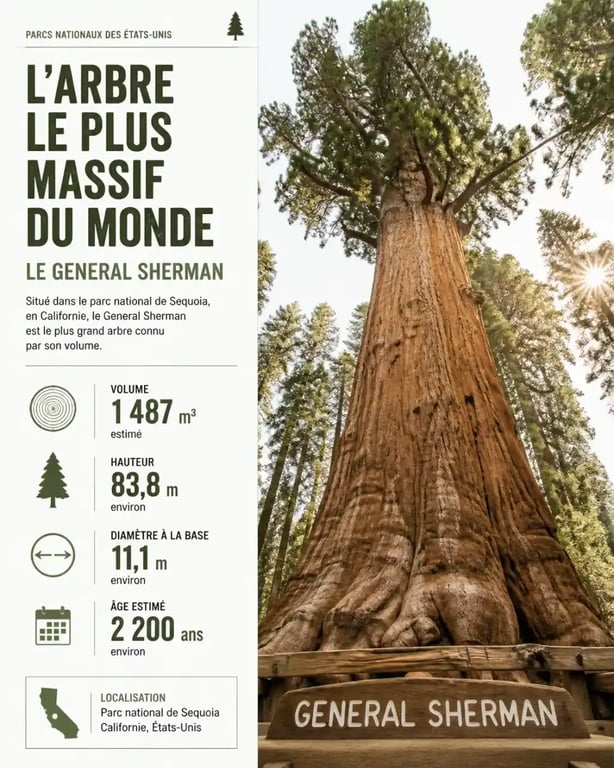 Le General Sherman Tree dans le parc national de Sequoia, étape incontournable d'un road trip de 15 jours en Californie